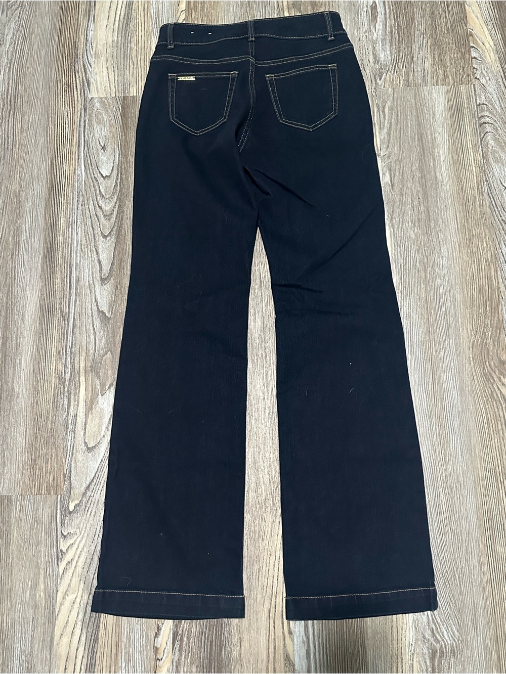 Michael Kors Black Flare Jeans with Contrast Stitching - Picture 4 of 6